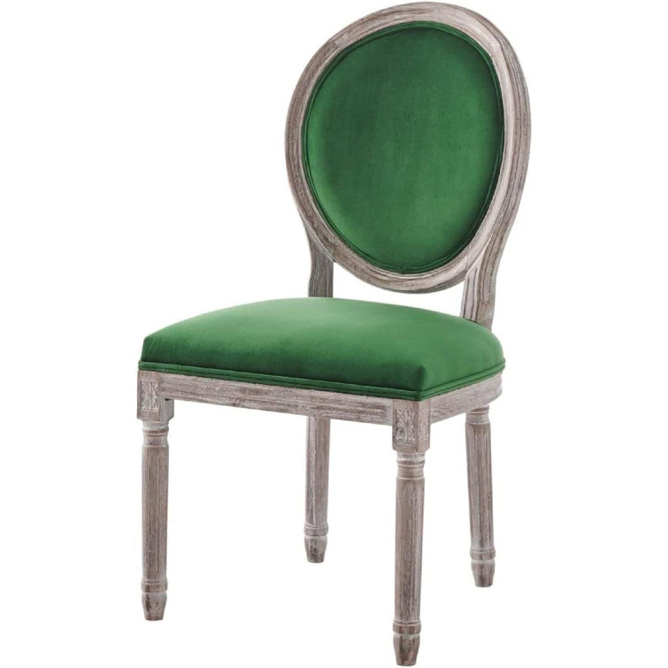 One Allium Way® Velvet King Louis Back Side Chair Wayfair Canada